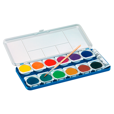 Arte tienda Kasper Caja con 12 colores tempera