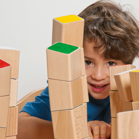 Material Didactico tienda Kasper juego de balancear Scgrägstapler 