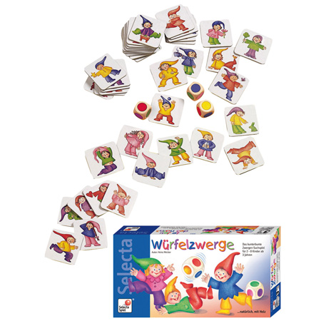 Material Didactico tienda Kasper 1Würfelzwerge/ Juego de duendes