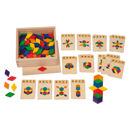 Material Didactico tienda Kasper Tiena Rauten Mosaik/ mosaicos de rombos