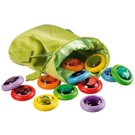 Material Didactico tienda Kasper Saco con piedras preciosas