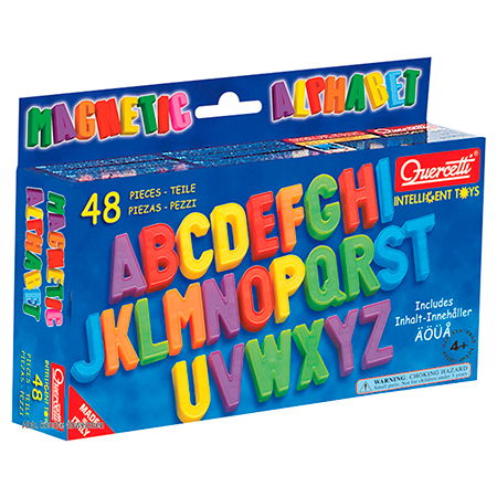 Material Didactico tienda Kasper Set de 48 letras en varios colores 3,4x2,5,1 cm